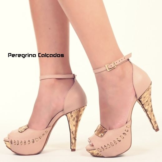 SANDÁLIA BLUSH E OURO #PRG-405