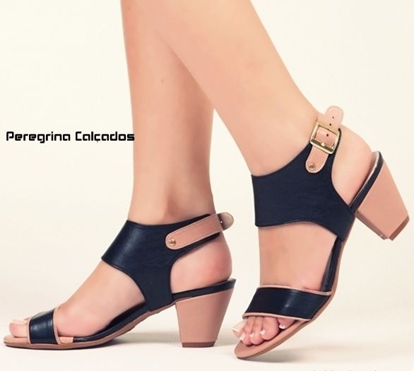 SANDÁLIA PRETO COM BLUSH #PRG-607